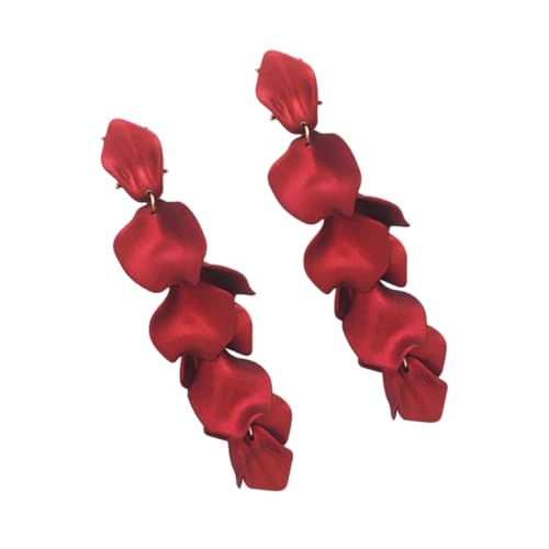 Yardenfun Ohrstecker Blütenblatt Leicht Kreative Blumenohrringe Damen Mädchen Umweltfreundlich Elegant von Yardenfun