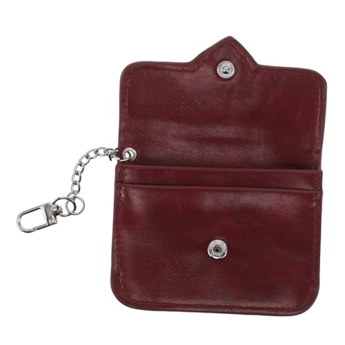 Yardenfun PU Kartenetui mit Herzverschluss Damen Kreditkartenetui aus weichem PU-Material schlanke Geldbörse mit abnehmbarem Klappverschluss für Shopping, Reisen und Alltag von Yardenfun