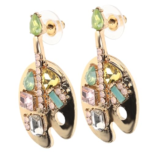 Yardenfun Palette Ohrstecker Damen Ohrringe mit Funkelnden Zirkonia Geometrisches Design Zarte Ohrschmuck für Frauen Vielseitig Kombinierbar Langlebige Verarbeitung von Yardenfun