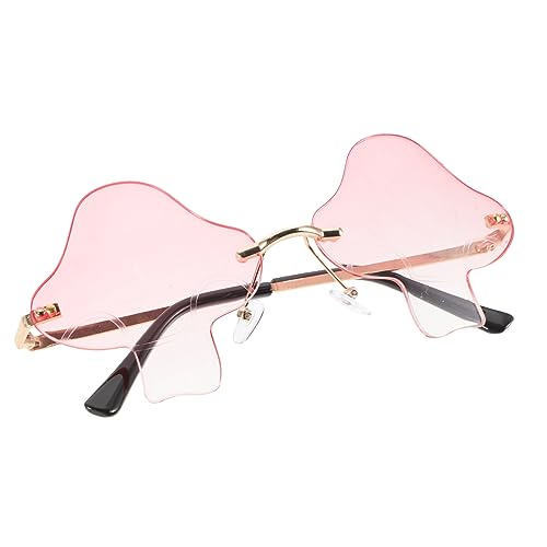 Yardenfun Pilzbrillen Lustige Brillen Partybrillen Für Erwachsene Randlose Sonnenbrillen Rahmenlose Sonnenbrillen Für Frauen Feenbrillen Pilzsachen Personalisierte Sonnenbrillen von Yardenfun
