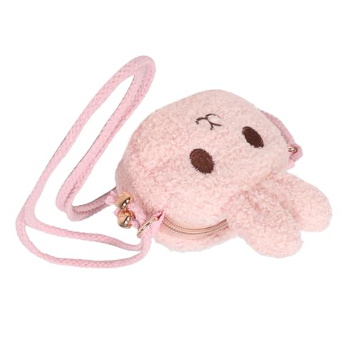 Yardenfun Plüsch Kaninchen Umhängetasche Leicht Cartoon Crossbody Tasche für Mädchen mit Multifunktionalem Stauraum für Snacks und Alltag von Yardenfun