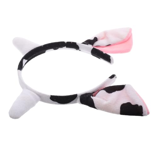 Yardenfun Plüsch Kuh Ohr Stirnband Weiches Bequemes Haarband für Erwachsene Tierisches Cosplay Kostüm Zubehör für Partys und Kostümspiele von Yardenfun