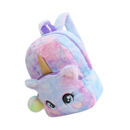 Yardenfun Plüsch Schultertasche Für Mädchen Rucksack Tierstyle Aufbewahrungstasche Schöne Büchertasche Leicht Robust von Yardenfun