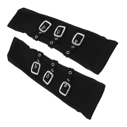 Yardenfun Punk-stil Fingerlose Handschuhe Für Frauen Stylische Atmungsaktive Lange Armstulpen Für Partys Cosplay Und Bühnenauftritte Mit Einzigartigem Schnallendesign von Yardenfun