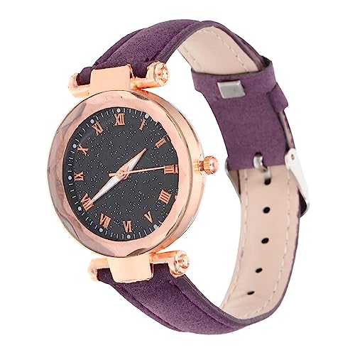 Yardenfun Armbanduhr Mit Römischem Zifferblatt Für Damen Modische Lederuhr Leicht Ideales Für Frauen von Yardenfun