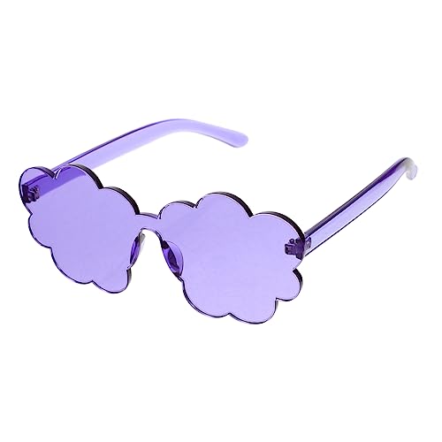 Yardenfun Randlose Blumenbrille Wolkenbrille Für Frauen Randlose Sonnenbrille Rahmenlose Brille Für Mädchen Ästhetische Sonnenbrille Blumenbrille Coole Sonnenbrille von Yardenfun