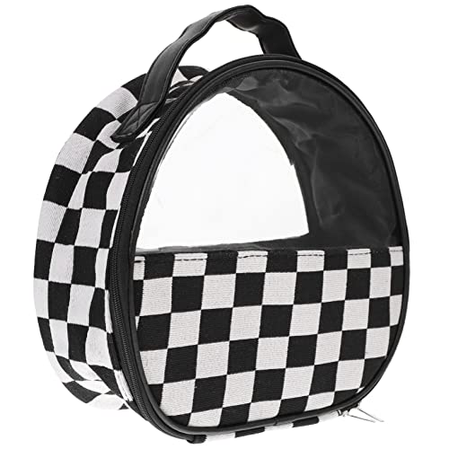 Yardenfun Reise Kosmetiktasche Schwarz Weiß Karierter Make-up Beutel Für Frauen Tragbare Toilettentasche Mit Reißverschluss Für Unterwegs Großes Fassungsvermögen Für Reisen Und von Yardenfun