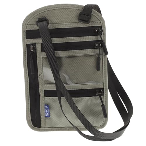 Yardenfun Reisepasshülle Brustbeutel Reisetasche Für Damen Tragbar Mit Schlüsselband Zum Aufbewahren Von Karten Reisedokumenten Banknoten Führerschein Reisepass von Yardenfun