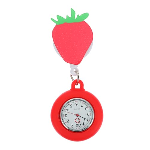 Yardenfun Retractable Nurse Pocket Watch mit Großem Ziffernblatt Quartz Uhr für Medizinisches Personal Stilvolles Design Langlebige Materialien für Krankenschwestern Pfleger von Yardenfun