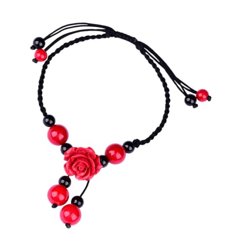 Yardenfun Retro Fußkette Für Damen Ethnischer Stil Feine Verarbeitung Ankle Decoration Handgewebte Agate Fußkette Für Sommeroutfits Und Strandstyle von Yardenfun