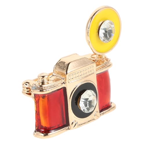Yardenfun Retro Kamera Brosche mit Emaille und Strass Vintage Anstecknadel für Fotografie Vielseitiges Accessoire für Kleidung und Taschen Perfektes für Männer und Frauen von Yardenfun