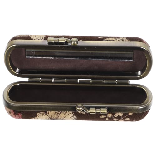 Yardenfun Retro Lippenstift Aufbewahrungsbox Für Damen Tragbarer Lippenstifthalter Mit Blumenmuster Kompakt Und Leicht Für Reisen Camping Und Partys von Yardenfun
