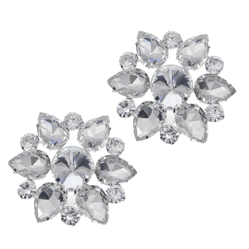 Yardenfun Rhinestone Schuhclips für Damen Dekorative Abnehmbare Schuhschmuck charms Vielseitig für Flache Schuhe Sandalen High Heels für Hochzeit Alltag und Besondere Anlässe von Yardenfun