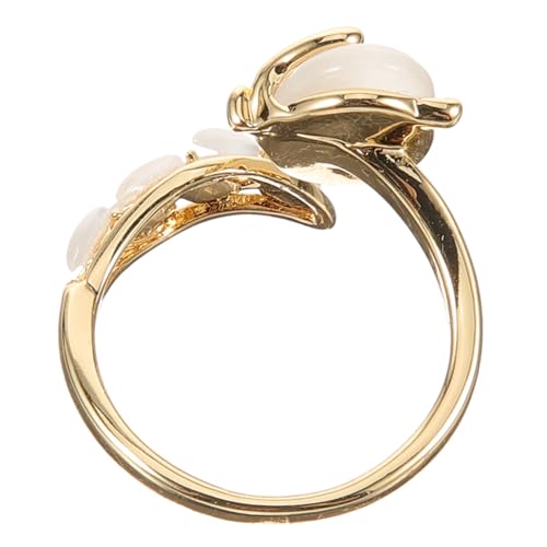 Yardenfun Rhinestones Offener Tier Ring für Damen Eleganter Katzenaugen Ring mit Strasssteinen Verstellbar für Alltag Partys und Besondere Anlässe von Yardenfun