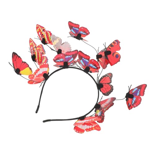 Yardenfun Romantisches Braut Haarband mit Zarten Schmetterlingsmotiven Leichter Stil Langlebiges Hochzeits Accessoire für Garten und Strandfeiern Vielseitiger Haarschmuck für Mädchen und von Yardenfun