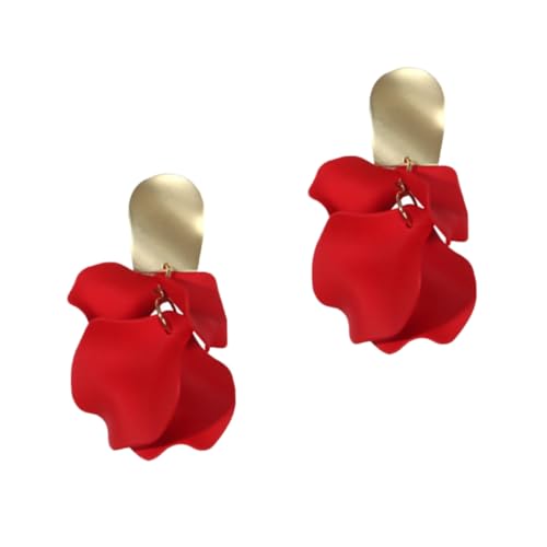 Yardenfun Rosenblüten Ohrringe Damen Ohrhänger Elegant Blütenförmig Modisch Alltag Party Schmuck von Yardenfun
