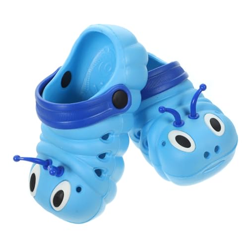 Yardenfun Sandalen Blau Cartoon Strand Schuhe Rutschfeste Sommer Badeschuhe für Jungen und Mädchen Leichte Aquaschuhe Atmungsaktive Barfussschuhe für Alltag und Strand von Yardenfun