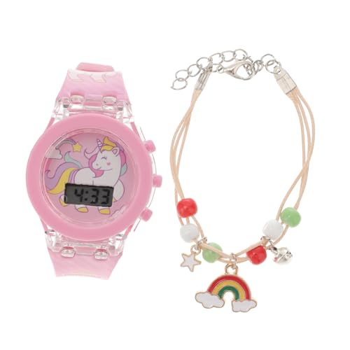 Yardenfun Schicke Muster Jungen Und Mädchen Armbanduhr Elektronische Uhr Silikon Verstellbares Armband Für Kinder von Yardenfun