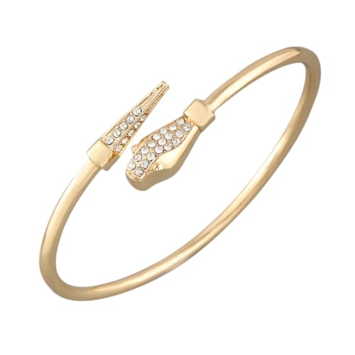 Yardenfun Schlangen Armreif Mit Edelstein Für Damen Punk Schlangen Armband Armreif Schmuck Manschetten Für Handgelenk von Yardenfun