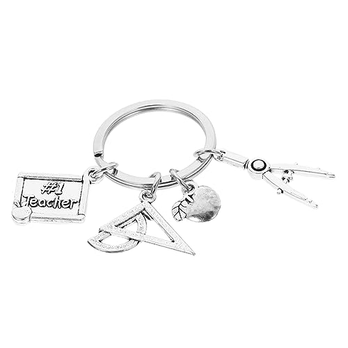 Yardenfun Schlüsselanhänger Mit Lineal Aus Metall Zum Lehrertag Für Rucksack Schlüsselanhänger Zubehör von Yardenfun