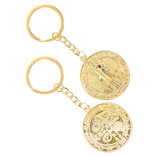 Yardenfun Anspruchsvoller Schlüsselanhänger Aus Metall Mit Geschnitztem Muster Schlüsselanhänger Aus Metall Schmuck Souvenir Ornamente von Yardenfun