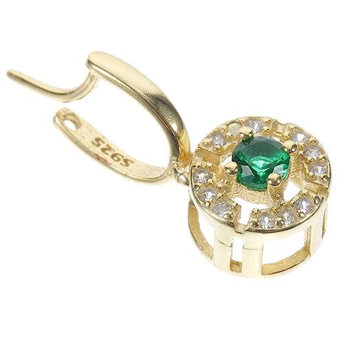 Yardenfun Schmuckanhänger-verbinder Aus Silber Und Glas Für Halsketten Klemmclip Zur Schmuckherstellung Anhängerverschlüsse Zum Befestigen Von Perlen Und Edelsteinen von Yardenfun