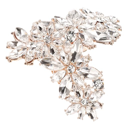 Yardenfun Schuhclips mit Strassstein Abnehmbare Damenschuh Verzierung für Hochzeit und Party Vielseitig Anpassbar für High Heels Sandalen Goldfarbenes Accessoire von Yardenfun