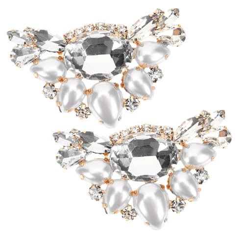 Yardenfun Dekorative Schuhclips Für Damen Abnehmbare Glitzer Schuhschnalle Eleganter Schuhschmuck Für Hochzeiten Clip on Schuhaccessoires Schuhverzierungen Für Pumps von Yardenfun