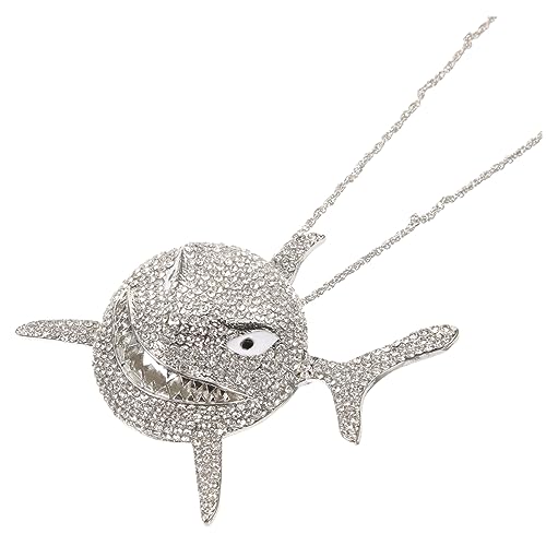 Yardenfun Shark Pendant Necklace für Frauen Trendige Halskette im Punk Accessoire für Partys Besondere Anlässe Leicht Langlebig von Yardenfun