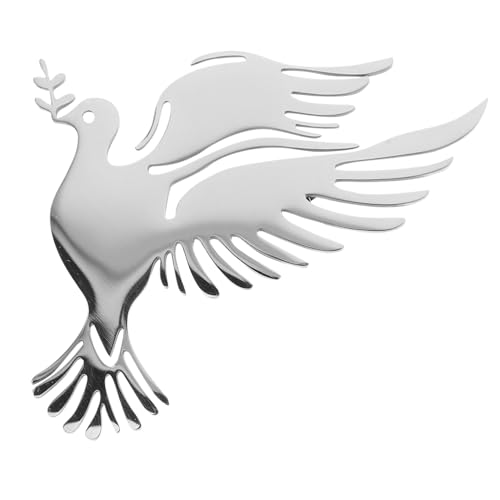 Yardenfun Silberner Friedensdove-broschenpin Langlebig und Vielseitig Stilvolle Taubenform für Trauerfeiern Hochzeiten Alltagsmode Leichter Schmuck zum Befestigen von Schals und Krawatten von Yardenfun