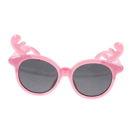 Yardenfun Sonnenbrille Cartoon Stil mit Rehgeweih Verstellbare Nasenpads UV Schutz Leicht und für Partys und Täglichen Gebrauch von Yardenfun