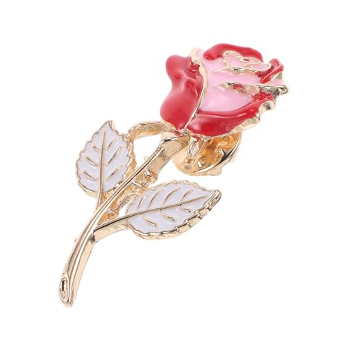 Yardenfun Stilvolle Rosenbrosche aus Haltlegem Legierungsmetall Modisches Anstecknadel design mit Feiner Verarbeitung Vielseitiges Accessoire für Damen und Herren Geeignet für Hochzeit von Yardenfun