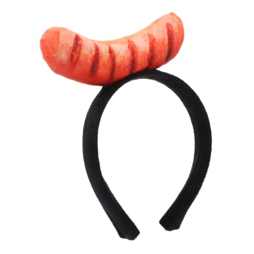 Yardenfun Stirnband aus Lebensmittelimitat Foto-Requisiten Truthahnbein-Stirnband camoing maskenball deko Kleidung Outfit Kopfbedeckung für Party Festival-Haar-Accessoire Trommelstock Hotdog von Yardenfun