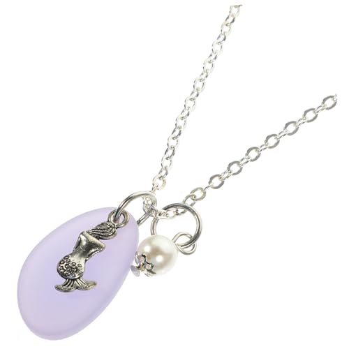 Yardenfun Strand Themen Halskette mit Anhänger Eleganter Perlenanhänger für Frauen für Strandpartys und Alltägliche Anlässe Dekorativer Schmuck mit Feiner Verarbeitung von Yardenfun