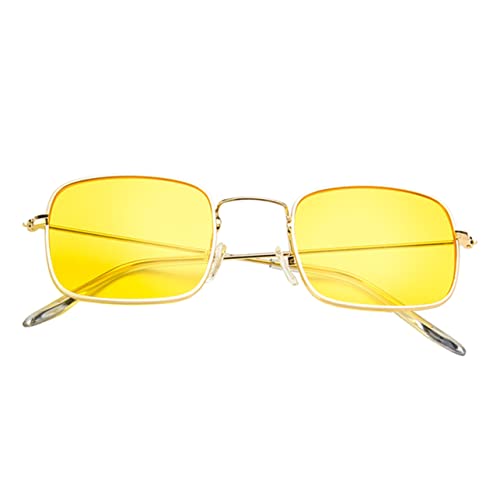 Yardenfun Strandbrillen Dekorative Partybrillen Retro Sonnenbrillen Mit Quadratischem Rahmen Kreative Brillen Sonnenbrillen Für Den Strand von Yardenfun