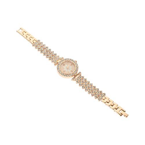 Yardenfun Damen-Armbanduhr Mit Strassverzierung Dekorative Uhr Für Freizeit Präzises Angenehm Zu Tragen Leicht Anpassbar von Yardenfun