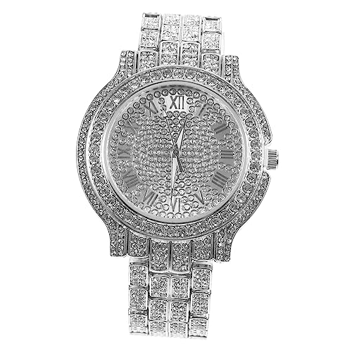 Yardenfun Strass Digitaluhr Dekorative Armbanduhr Mädchenuhr Ornament Damenuhr Stilvolle Damenuhr Mädchen Armbanduhr Damen Dekoruhr Armbanduhr Dekor Lässige Damenuhr von Yardenfun
