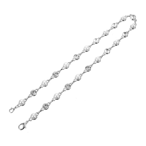 Yardenfun Strasssteine Kettenapplikation Glitzer Taillengürtel Schmuck für Brautkleid Damen Hochzeitsdeko DIY Kleidungsschmuck Leichte Kompakte Verzierung für Gürtel Schuhe Taschen von Yardenfun