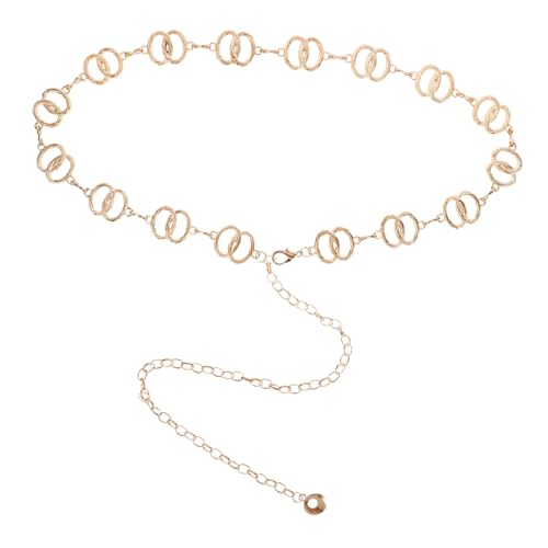 Yardenfun Taillenkette Für Damen Metall-kette Als Gürtel Für Kleider Und Hosen Western-kette Mit Kreis-design Hüftkettengürtel Für Hochzeits-outfits von Yardenfun