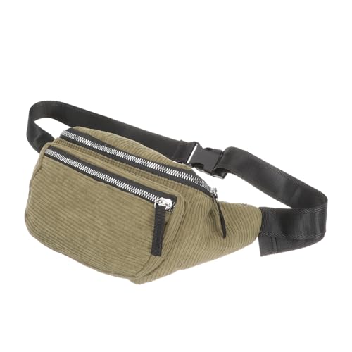 Yardenfun Umhängetasche für Damen und Herren Cord Hüfttasche Verstellbare Crossbody Sporttasche Outdoor Brusttasche Tragbare Gürteltasche für Reisen und Freizeit von Yardenfun