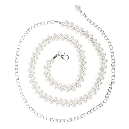 Yardenfun Taillenkette für Damen Metall mit Imitationsperlen Verstellbare Bauchschmuckkette für Kleider Jeans Formelle Outfits für Strandpartys Besondere Anlässe Yardenfun Taillenkette für Damen Metall mit Imitationsperlen Verstellbare Bauchschmuckkette für Kleider Jeans Formelle Outfits für Strandpartys Besondere Anlässe von Yardenfun