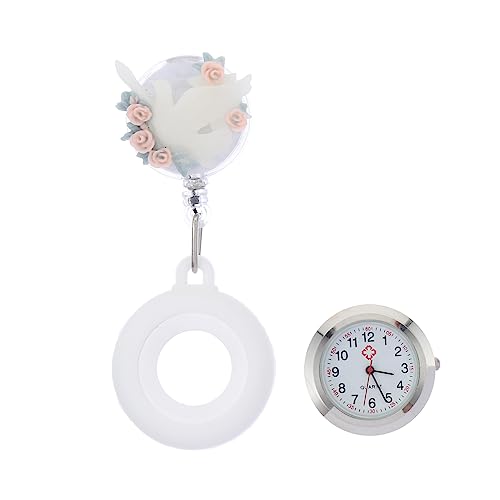 Yardenfun Frauenmode Uhr Mit Clip Elegante Taschenuhr Für Damen Modische Pflegeuhr Für Ärzte Studierende von Yardenfun