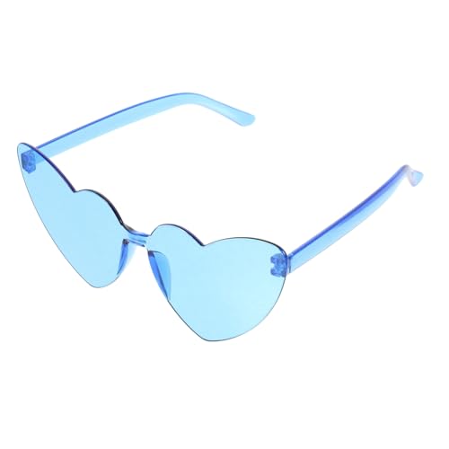 Yardenfun Transparente Bonbonfarbene Brille Herzförmige Brille Für Damen Coole Brille Für Teenager Strandparty Sonnenbrille Herzförmige Brille Herzförmige Brille Sonnenbrille Für von Yardenfun