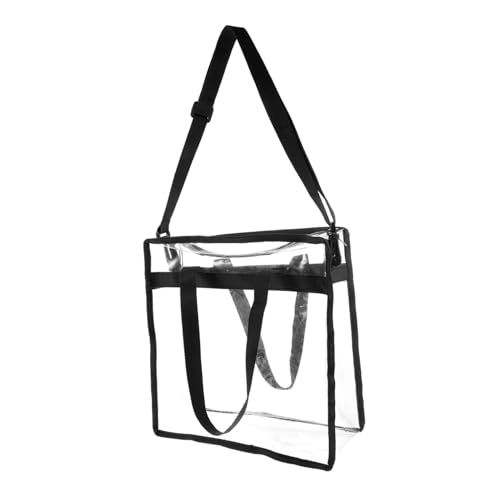 Yardenfun Transparente Strandtasche Groß Leicht PVC Reise aufbewahrungsbeutel Shopping Bag Schultertasche Vielseitig für Alltag und Urlaub von Yardenfun