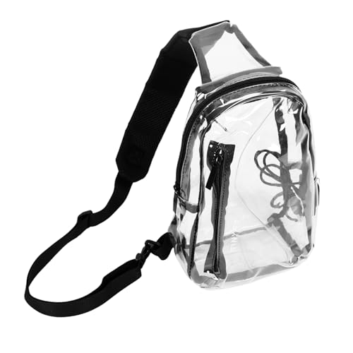 Yardenfun Transparente wasserdichte Umhängetasche transparente Tasche schultüte Klare Umhängetasche mit Stadionzulassung Umhängetasche für Mädchen Schultertasche kleine Umhängetasche Trend von Yardenfun