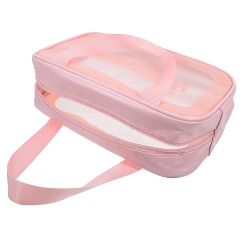 Yardenfun Transparenter Kulturbeutel Mit Reißverschluss Make-up-Tasche Aus Durchsichtige Kosmetiktasche Für Damen Reise-Tasche Mit Verstärkten Nähten Flüssigkeitsdichte von Yardenfun