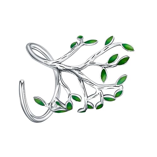 Yardenfun Verstellbarer Damen Fingerring Aus Legierung Mit Blättermuster Offener Ring Für Mädchen Und Frauen Leicht Und Langlebig Täglicher Fingerschmuck von Yardenfun