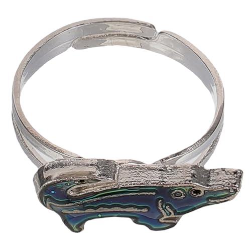 Yardenfun Verstellbarer Farbwechsel Ring Damen Emotion Temperatur Sensitive Schmuck Tier von Yardenfun