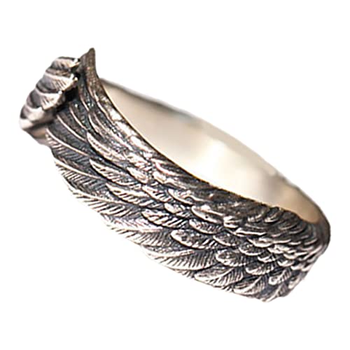 Yardenfun Verstellbarer Flügelring Damen und Herren Silber Vintage Paarring Modeschmuck für Hochzeit Geburtstag Party von Yardenfun