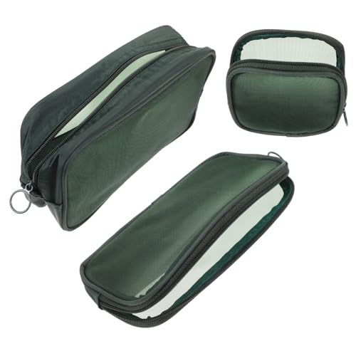 Yardenfun 3stücke Mesh Kosmetiktaschen Transparente Organizer Für Make-up Stifte Und Reiseutensilien Für Damen Großvolumig Und Praktisch Für Unterwegs von Yardenfun